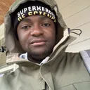 Rajil in a Superheroes of Science beanie